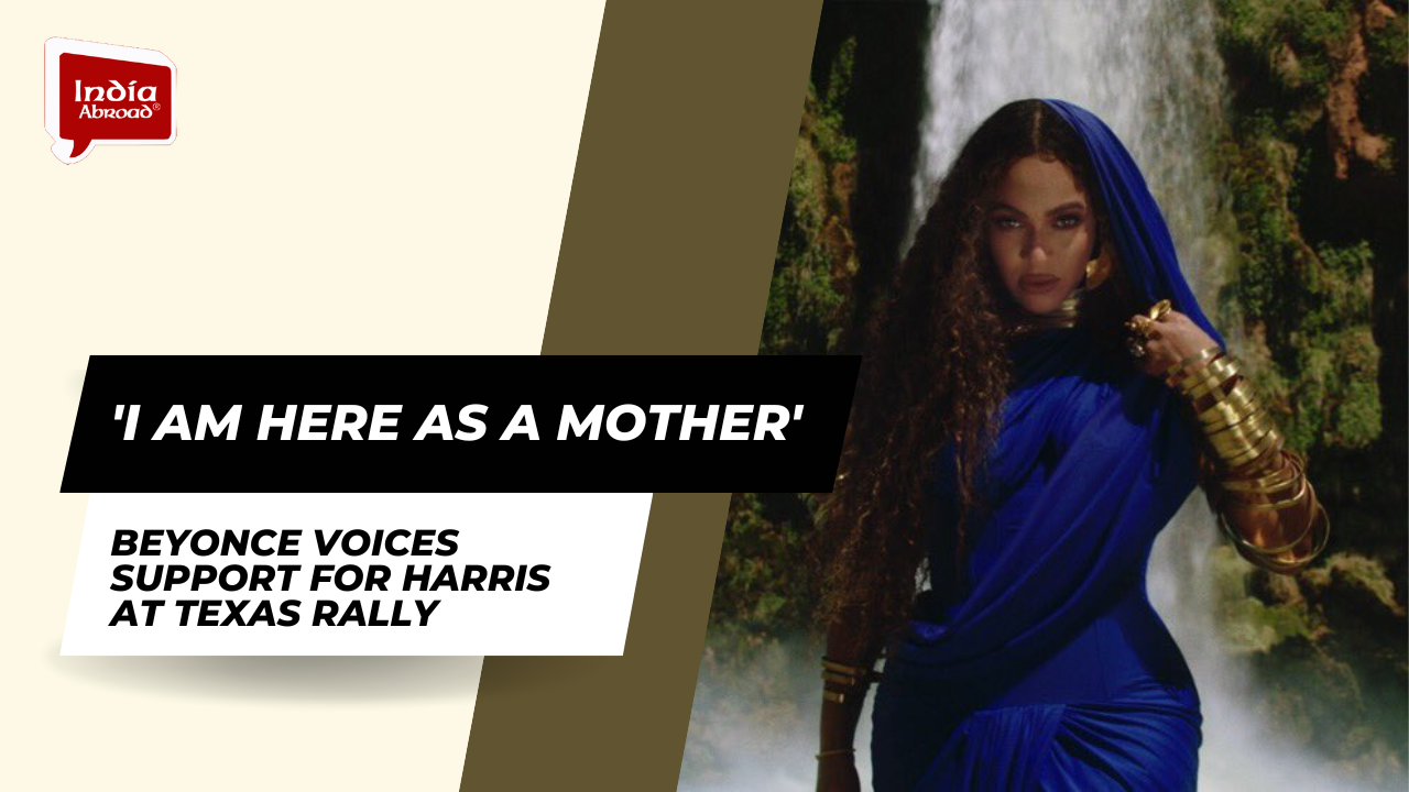 'I am here as a mother': Beyonce voices support for Harris at Texas rally